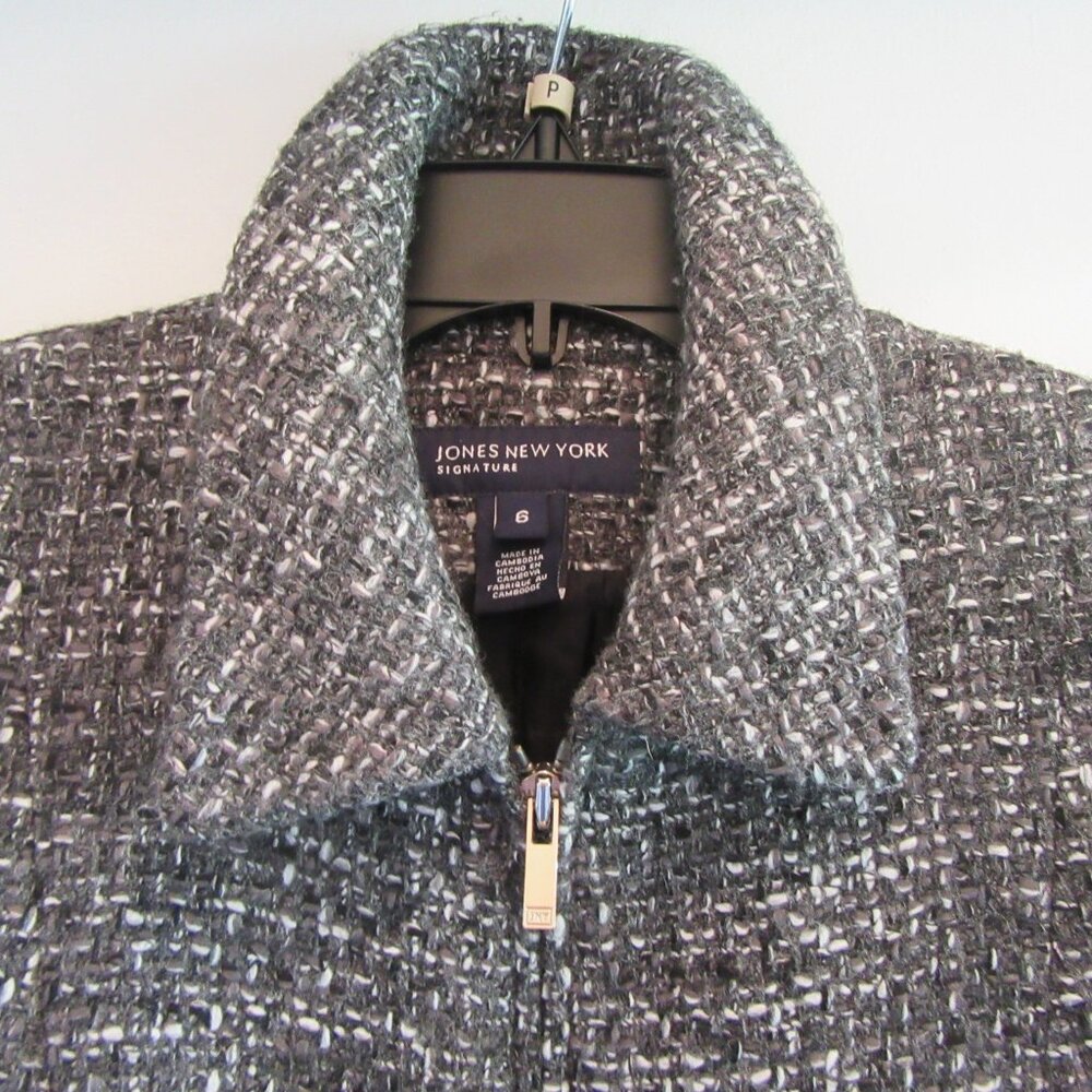 Stylish Casual Jones New York Fall Jacket with Zipper